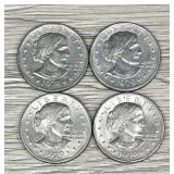 Lot of (4) Susan B. Anthony $1 Coins