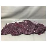 New Msook Tailored Maroon Skirt & Jacket Set