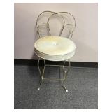 Vtg Koch Originals Hollywood Regency Vanity Stool