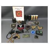 Ww2 Era Social Brass Card&military Epherma