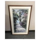 Floral Alley Landscape Art Print