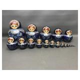 Vintage Russian Matryoshka Nesting Doll Set