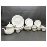 28 Piece Lenox Porcelain Off White Set