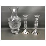 Signed Waterford Ballina Flower Vase & Crystal