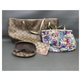 Coach Signature Bag, Pop Art Purse & Glasses