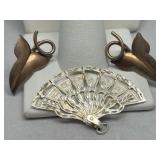 Sterling Silver Pendant & Earrings