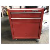 Red Craftsman 2-drawer Rolling Tool Cabinet &tools