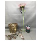 Garden Flower, Windchime, Brass Planter & More
