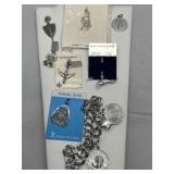 Sterling Silver Charms & Bracelet