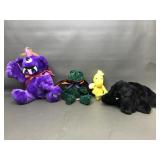 Vtg Dan Dee Purple People Eater Animated Toy &more