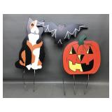 Hand-painted Halloween Wooden Lawn Decor