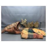 Fall Decor Candle Holder, Woven Gourds & More!