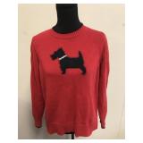 Red Charter Club Terrier Print Sweater