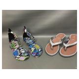 Liliana Flat Sandals Multi-color Snakskin Design&.