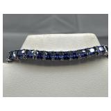Stunning Sterling Silver & Gemstone Bracelet