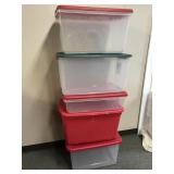 Christmas Themed Storage Bins Set Of 5