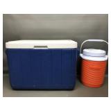 Coleman Polylite 28 & Rubbermnaid Drink Jug