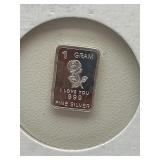 1 Gram .999 Fine Silver Bar