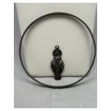 .855 Silver Bracelet & Sterling Virgin Mary