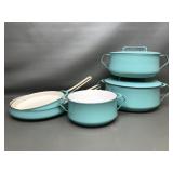 Mid-century Dansk Kobenstyle Enamel Cookware Set