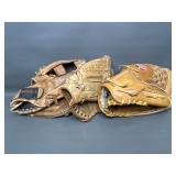 Vtg Wilson A2161 Catfish Hunter Baseball Glove +