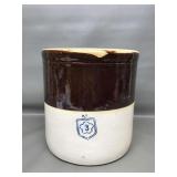 Vtg Stoneware Crock 3-gallon
