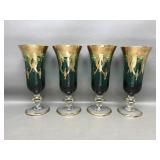 Emerald Fluted Champagne By Arte Italica, Set Of 4