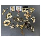 Vintage Bsk, Ajc, Davis & Davis & More Brooches