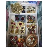 Vintage Rich Jewel Tones Costume Jewelry