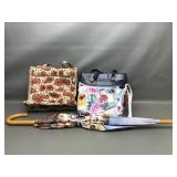 Cat Umbrella, Tapestry Handbag & More