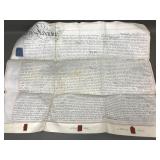 Antique 1853 Mortgage Of An Estate Document