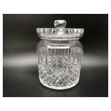 Signed Waterford Crystal Biscuit Barrel Cookie Jar