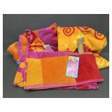 40 X 70 Orange Sun Beach Towel + More