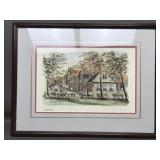 Watercolor Print Gamle Bergen Signed