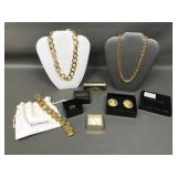 Vtg Joan Rivers Costume Jewelry, Lipstick Case+