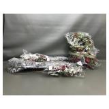 Smaller Christmas Wreaths + Glitter Floral Inserts