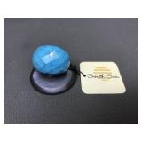 New South Sun Genuine Turquoise Stone Sz 8