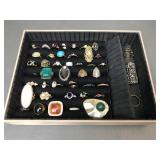 Vintage & Modern Gold Tone Costume Jewelry Rings
