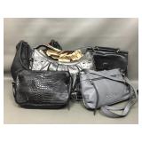 Gray Bejeweled Hobo Womens Fashion Purses/handbags