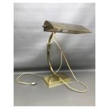 Vtg Metal Bankers Desk Lamp