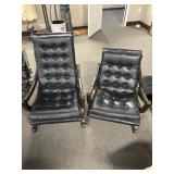 Mid-century Lounge Oak Chairs