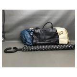 Field Manor Black Leather Handbag & More