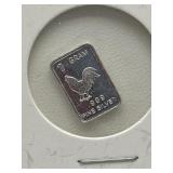 1 Gram .999 Fine Silver Bar