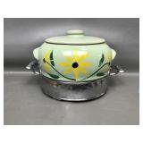 Ceramic Cooking Dish With Metal Tray