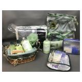 Northern Nights Sheet Set,  Spa Basket & More