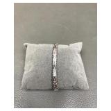 Italian Sterling Silver Tennis Bracelet