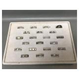 Mostly Modern Silver Tone Costume Jewelry Rings