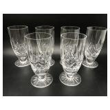Waterford Crystal Glasses Iced Tea 6 Pc