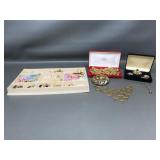 Vintage Gold Tone Costume Jewelry