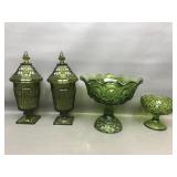 L.e. Smith Moon & Stars Glass Compote & More!